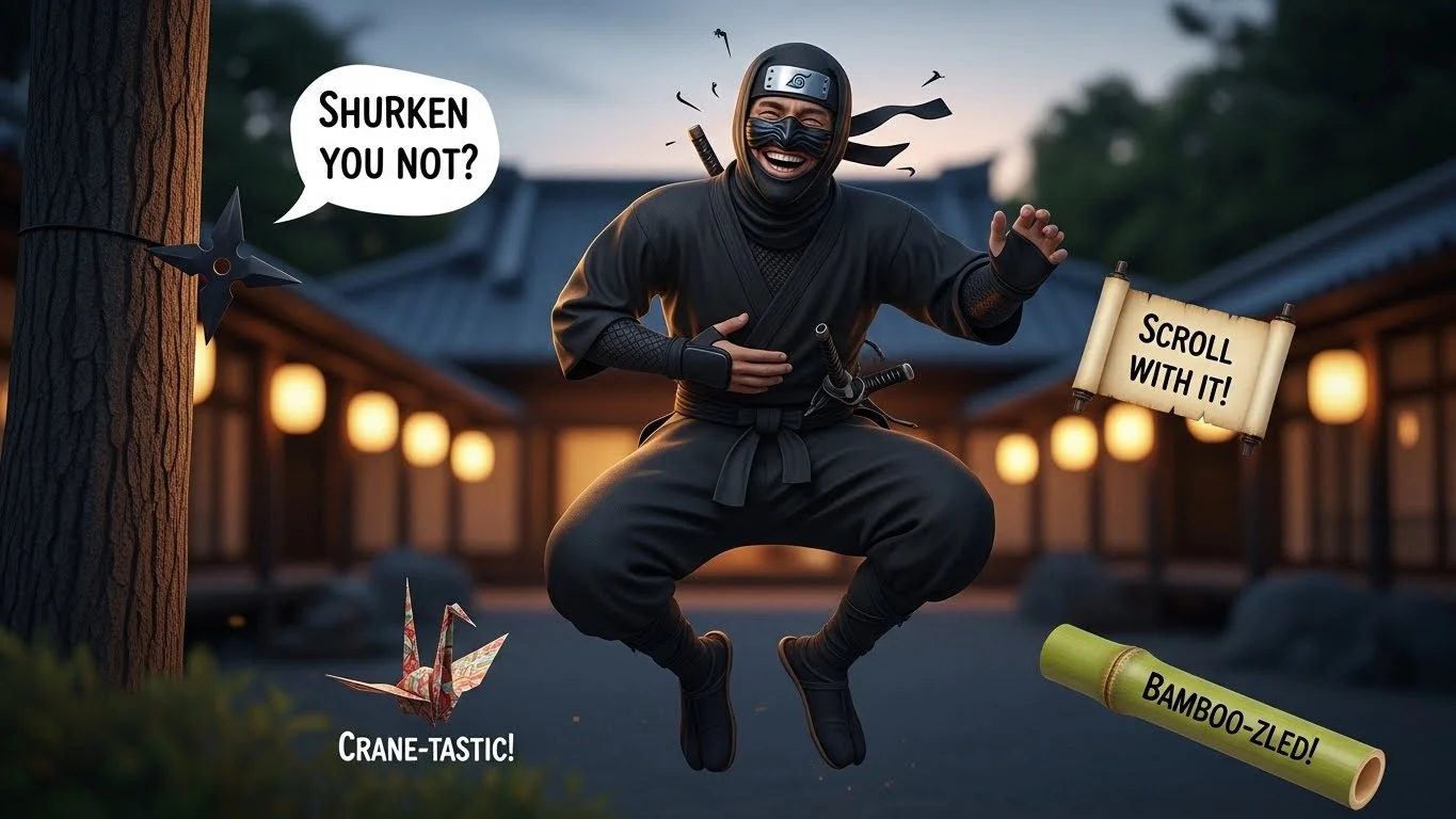 Clean and Family-Friendly Ninja puns