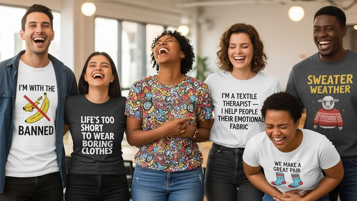 Clever clothing jokes for Instagram