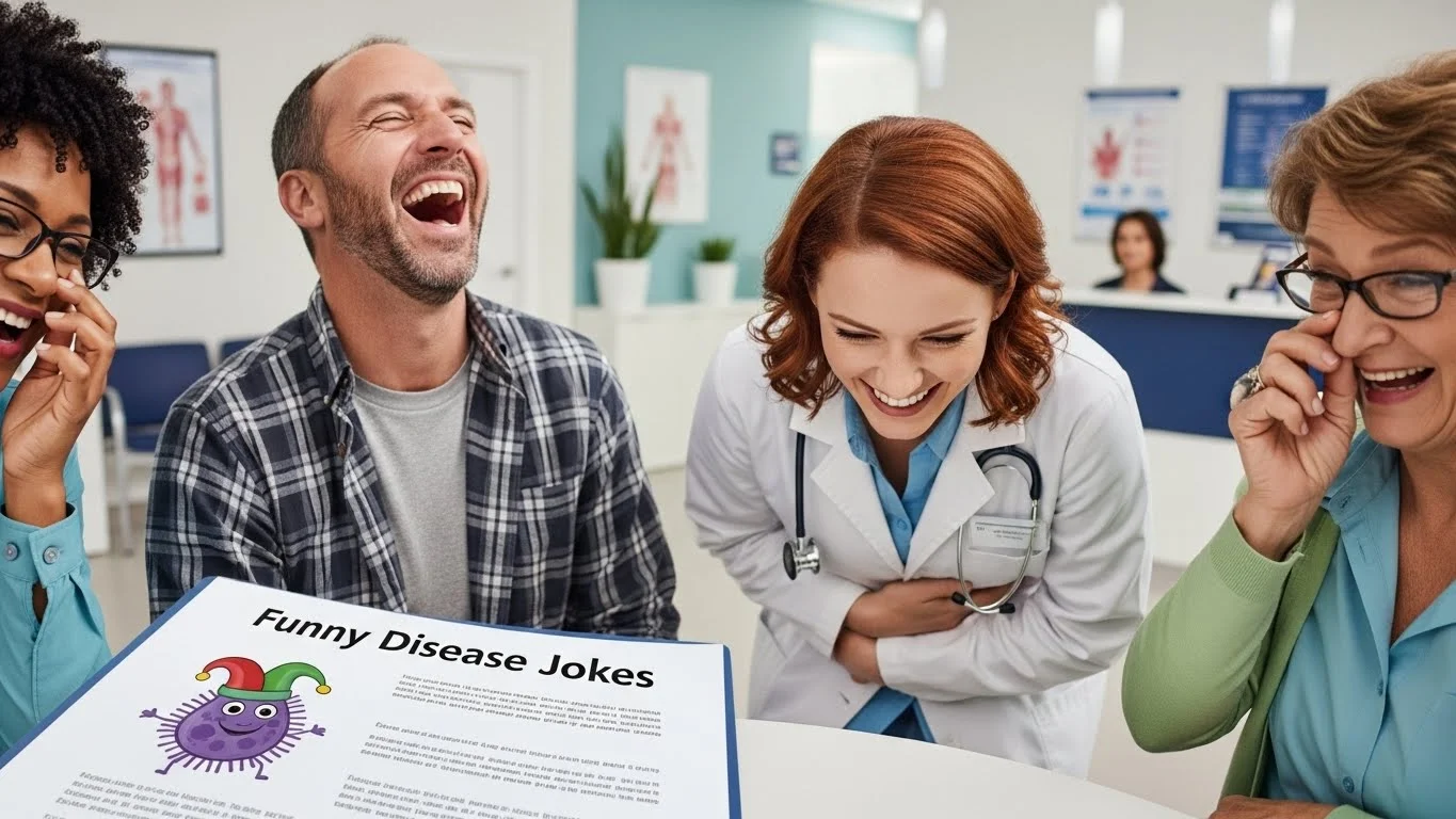 Clever funny disease jokes for Instagram