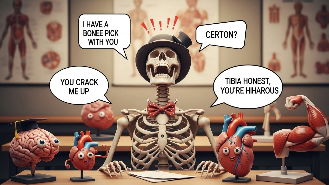Funny Anatomy Puns Captions
