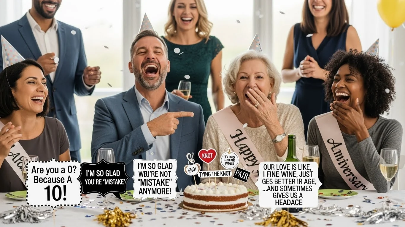 Funny Anniversary Puns Captions