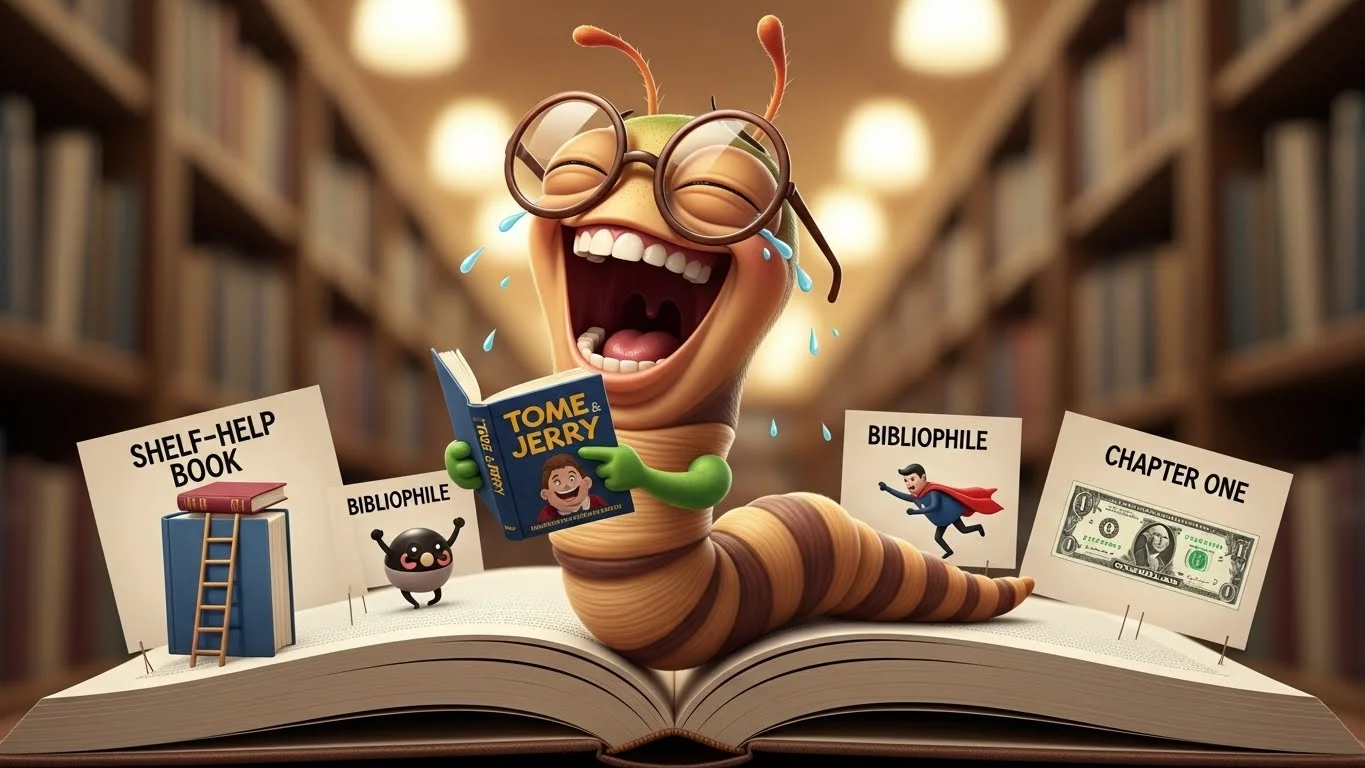 Funny Bookworm Puns Captions