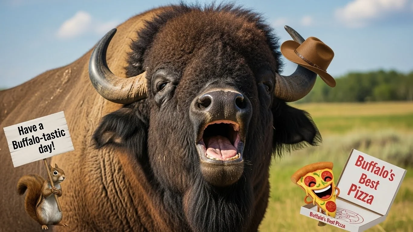Funny Buffalo Puns Captions