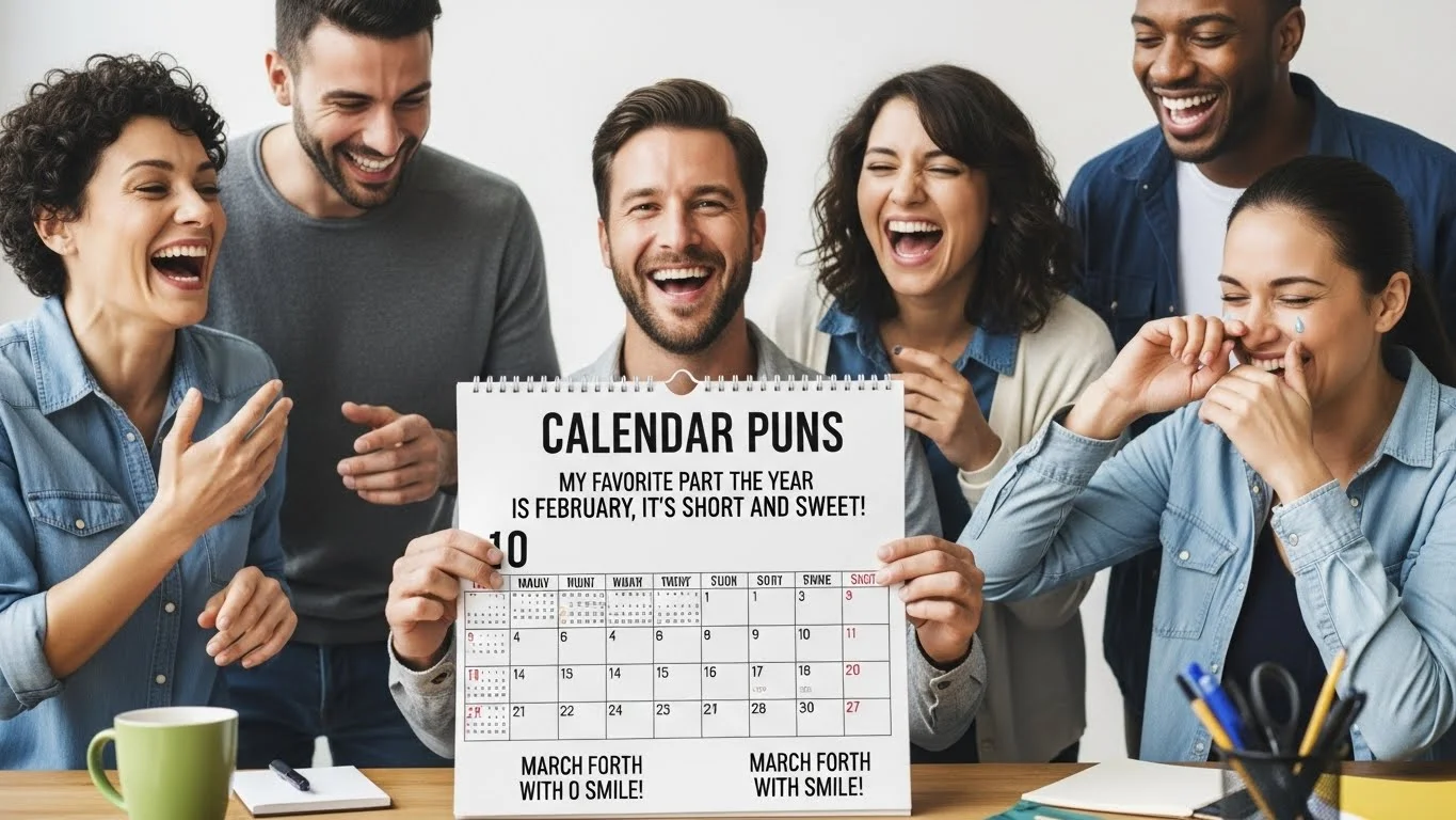 Funny Calendar Puns Captions