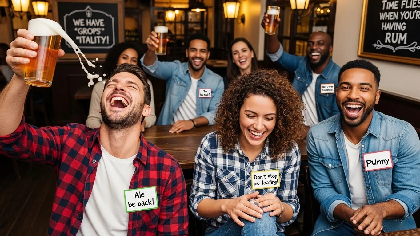 Funny Cheers Puns Captions