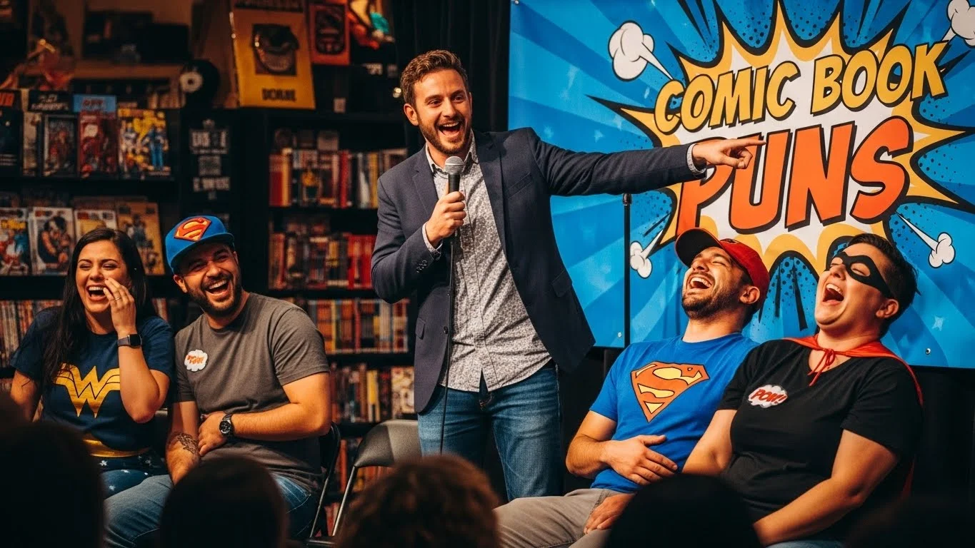 Funny Comic Book Puns Captions