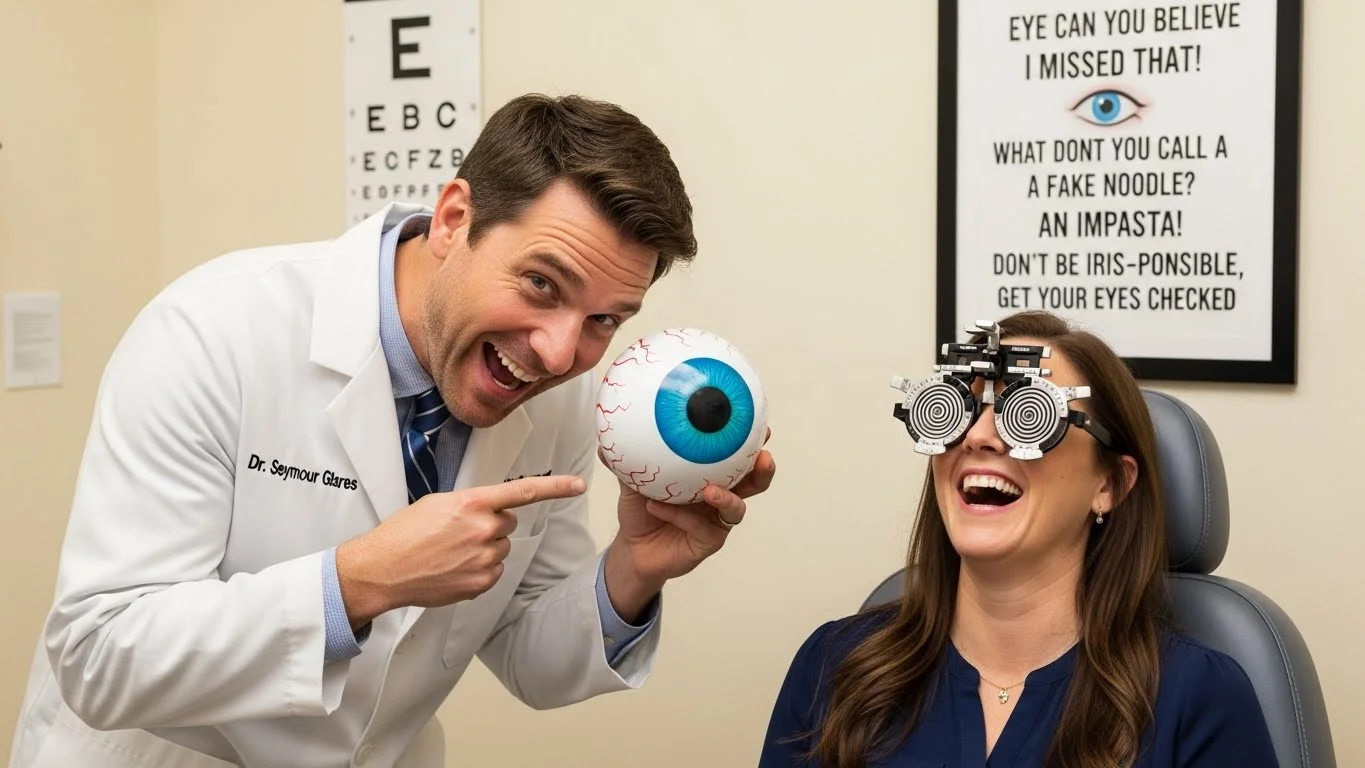 Funny Eye Doctor Puns Captions