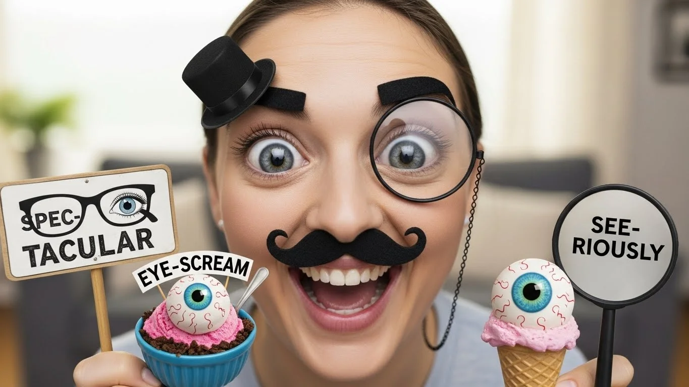 Funny Eyes Puns Captions