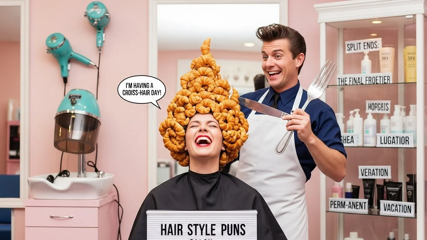 Funny Hair Style Puns Captions