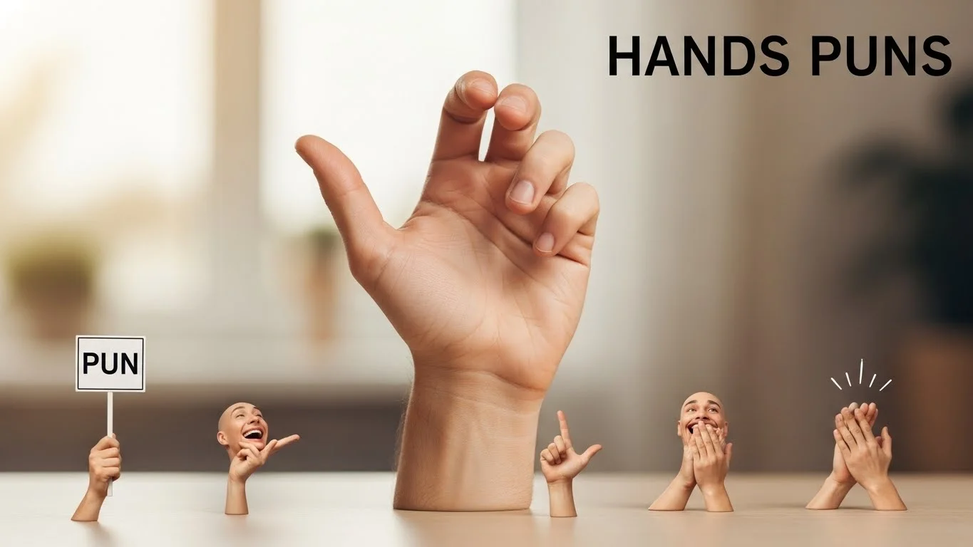 Funny Hands Puns Captions