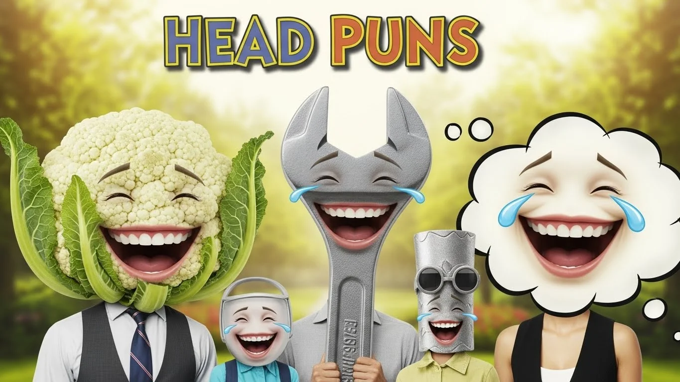 Funny Head Puns Captions