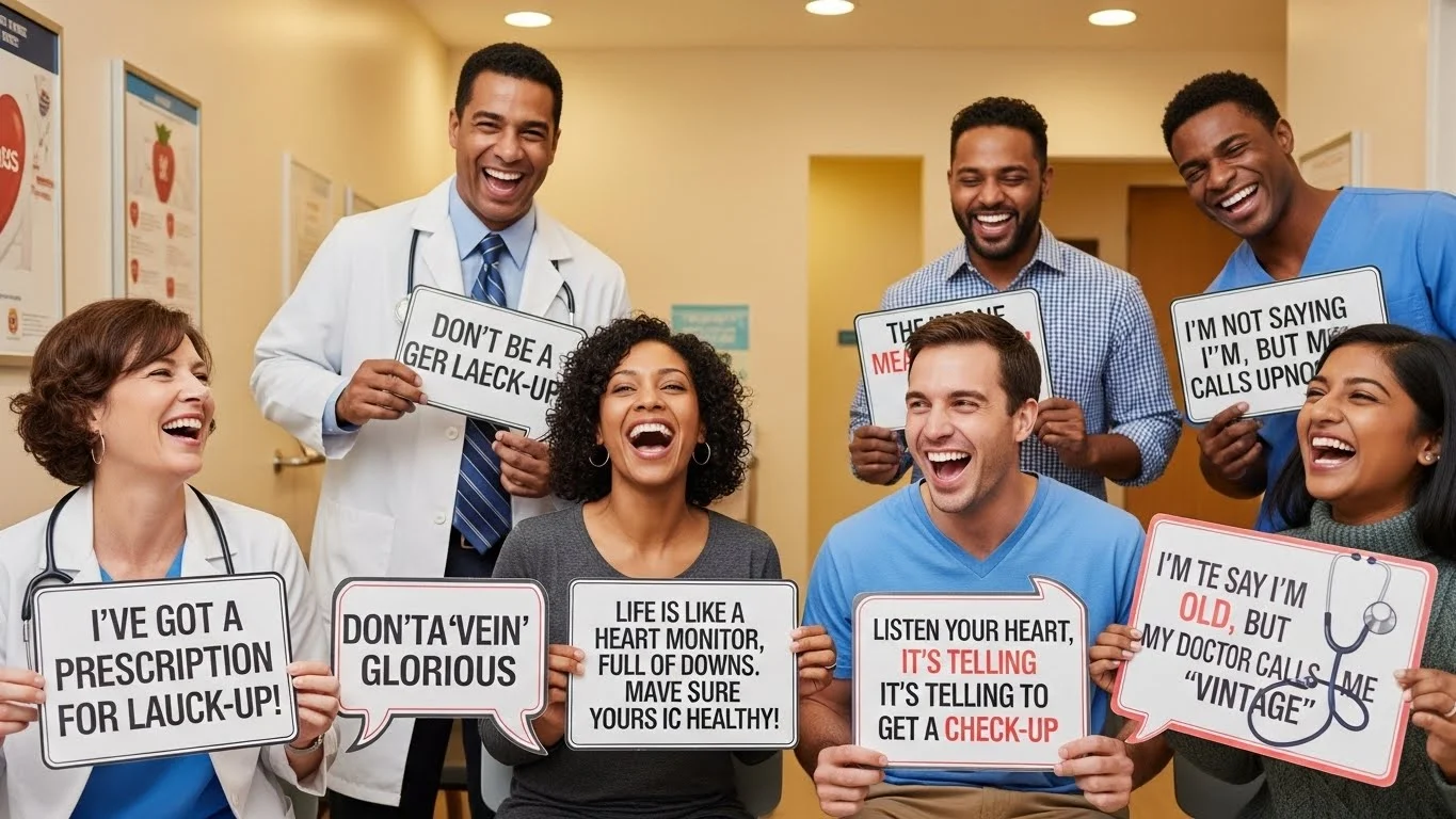 Funny Health Check Up Puns Captions