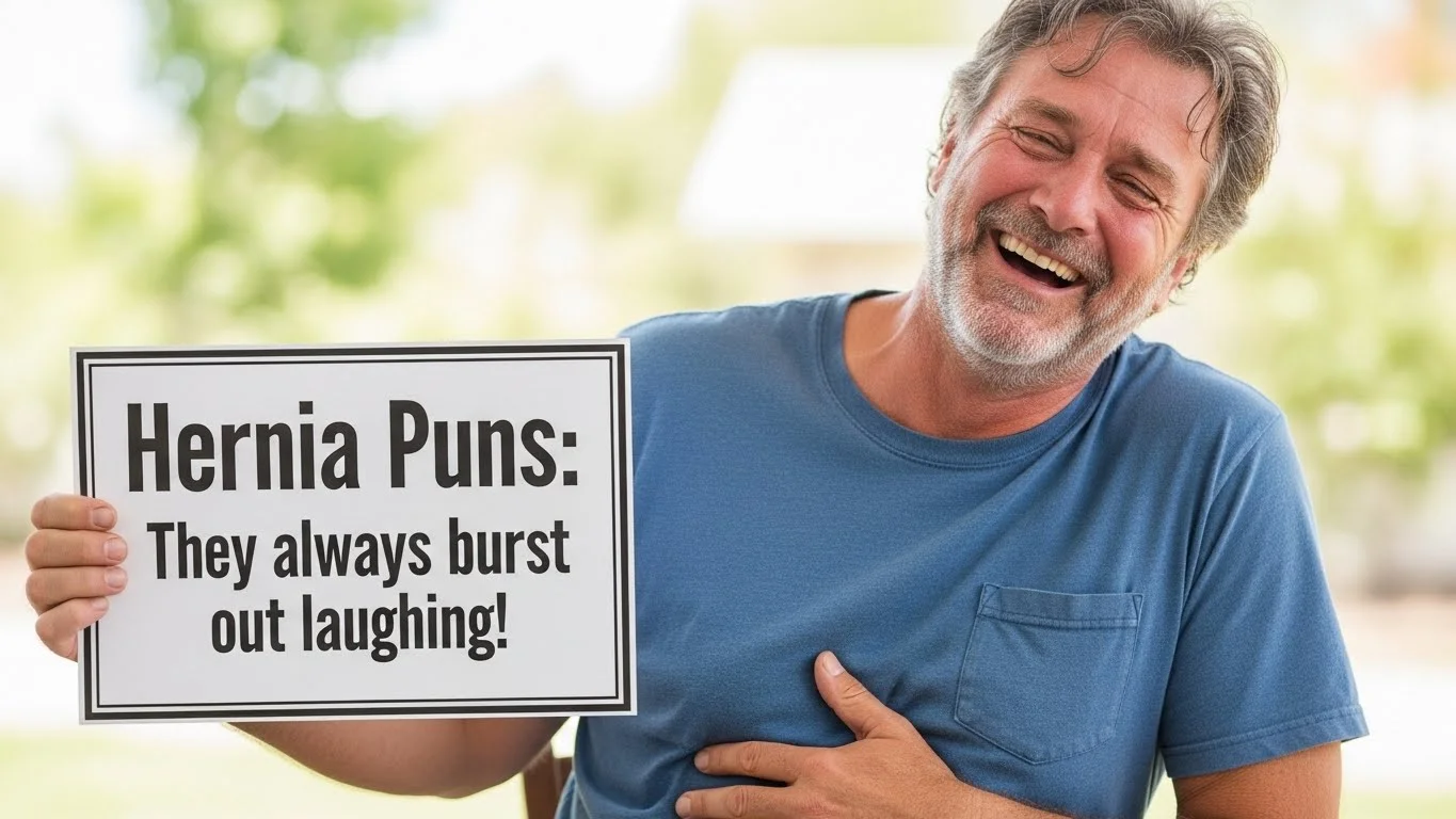Funny Hernia Puns Captions