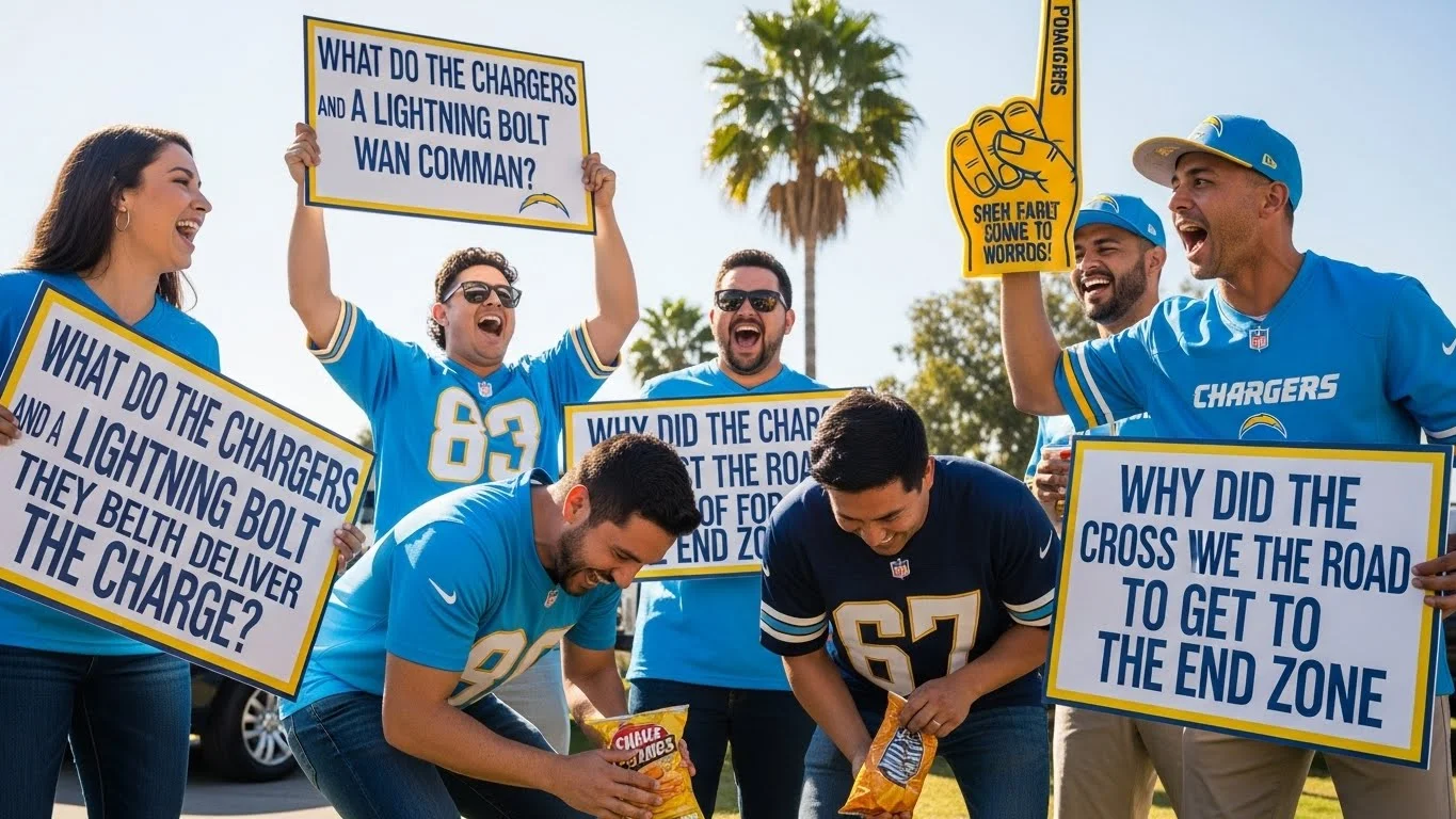 Funny Los Angeles Chargers Puns Captions