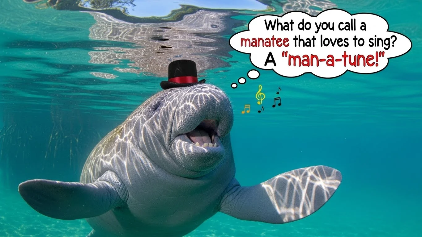 Funny Manatee Puns Captions