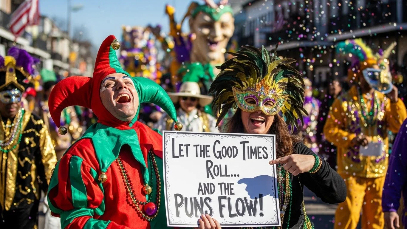Funny Mardi Gras Puns Captions