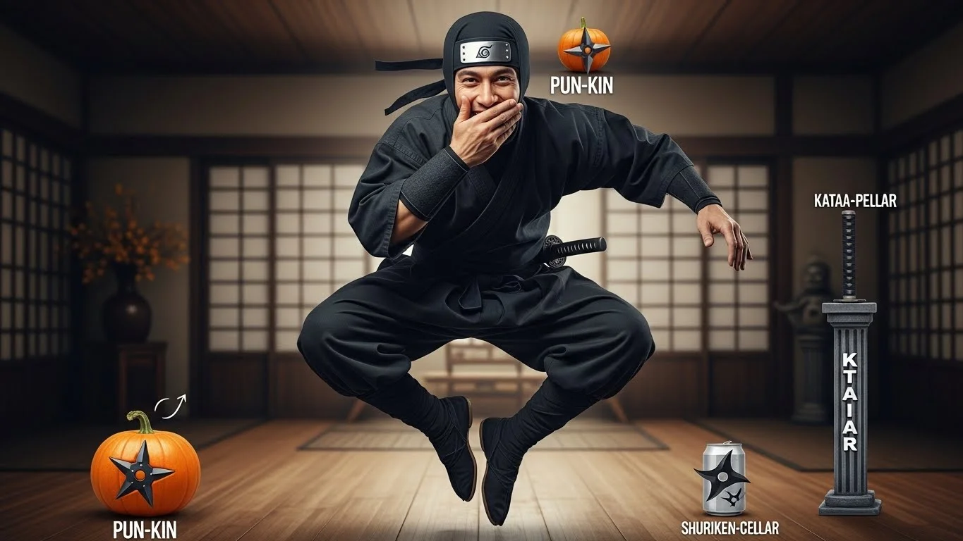 Funny Ninja Puns Captions