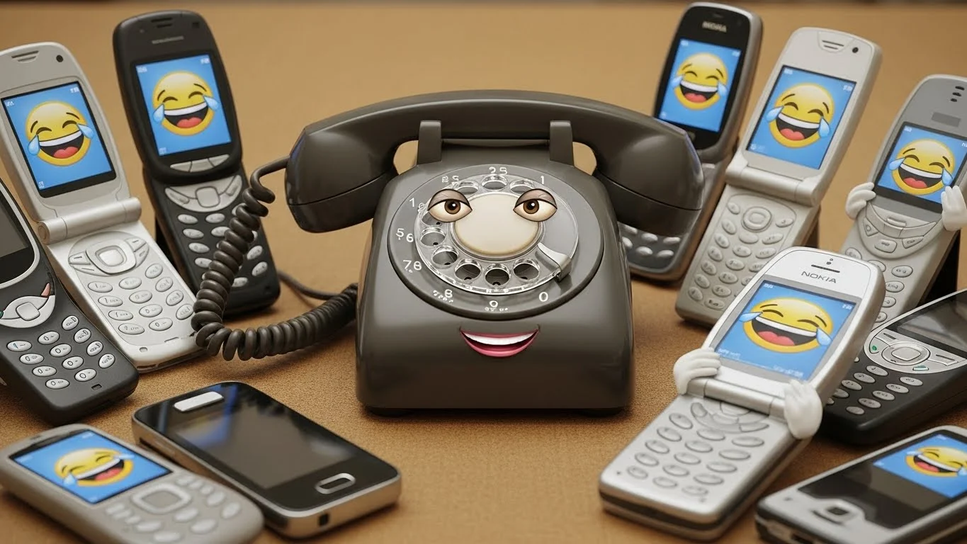 Funny Old Phone Jokes Captions