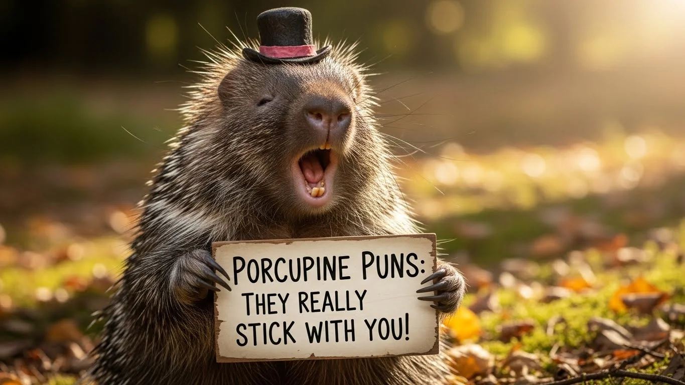 Funny Porcupine Puns Captions