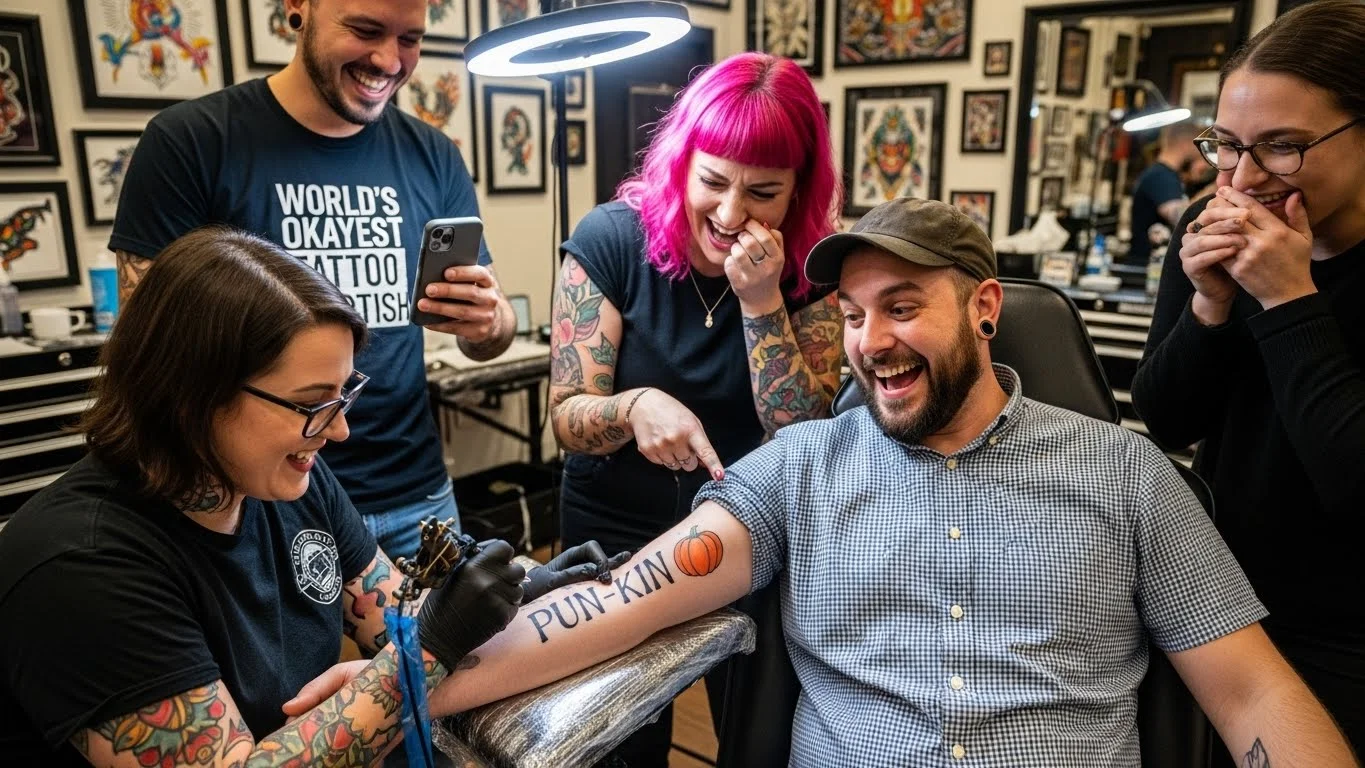 Funny Tattoo Puns Captions