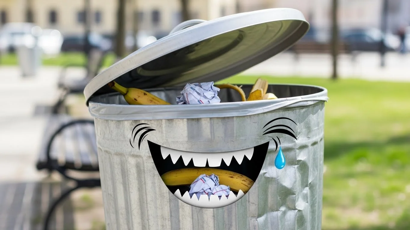 Funny Trash Can jokes Captions