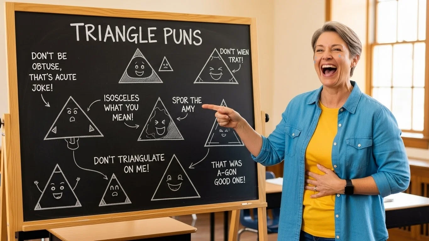 Funny Triangle Puns Captions