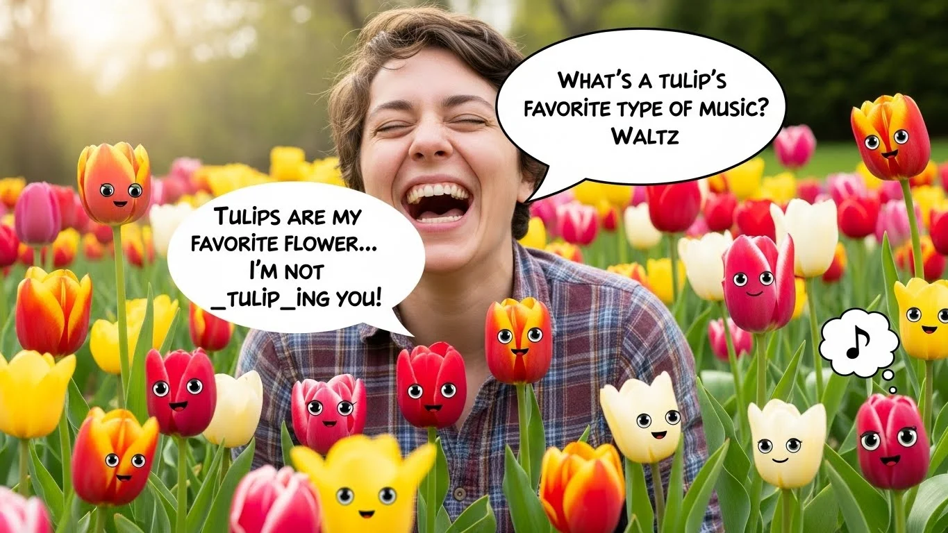 Funny Tulip Puns Captions