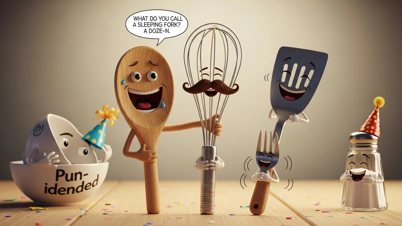 Funny Utensil Puns Captions