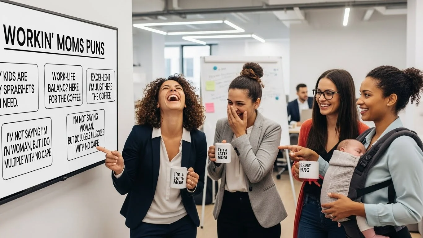 Funny Workin’ Moms Puns Captions