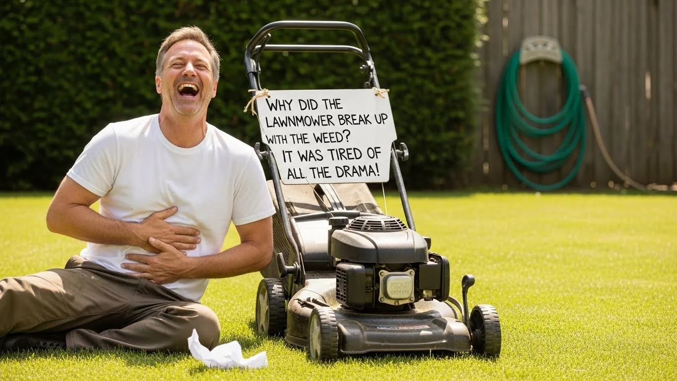 Funny lawn mower jokes One Liners