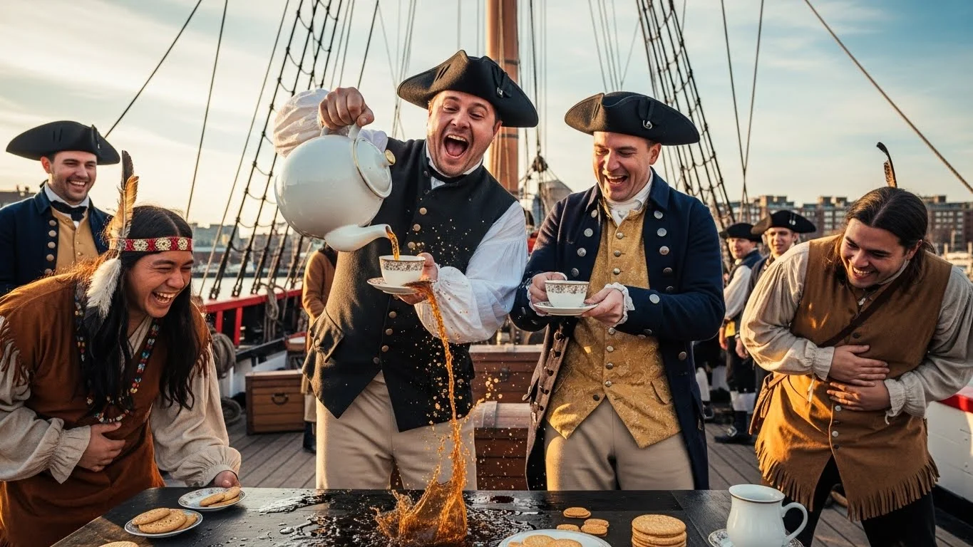 Punny boston tea party jokes Quotes That'll Crack You Up