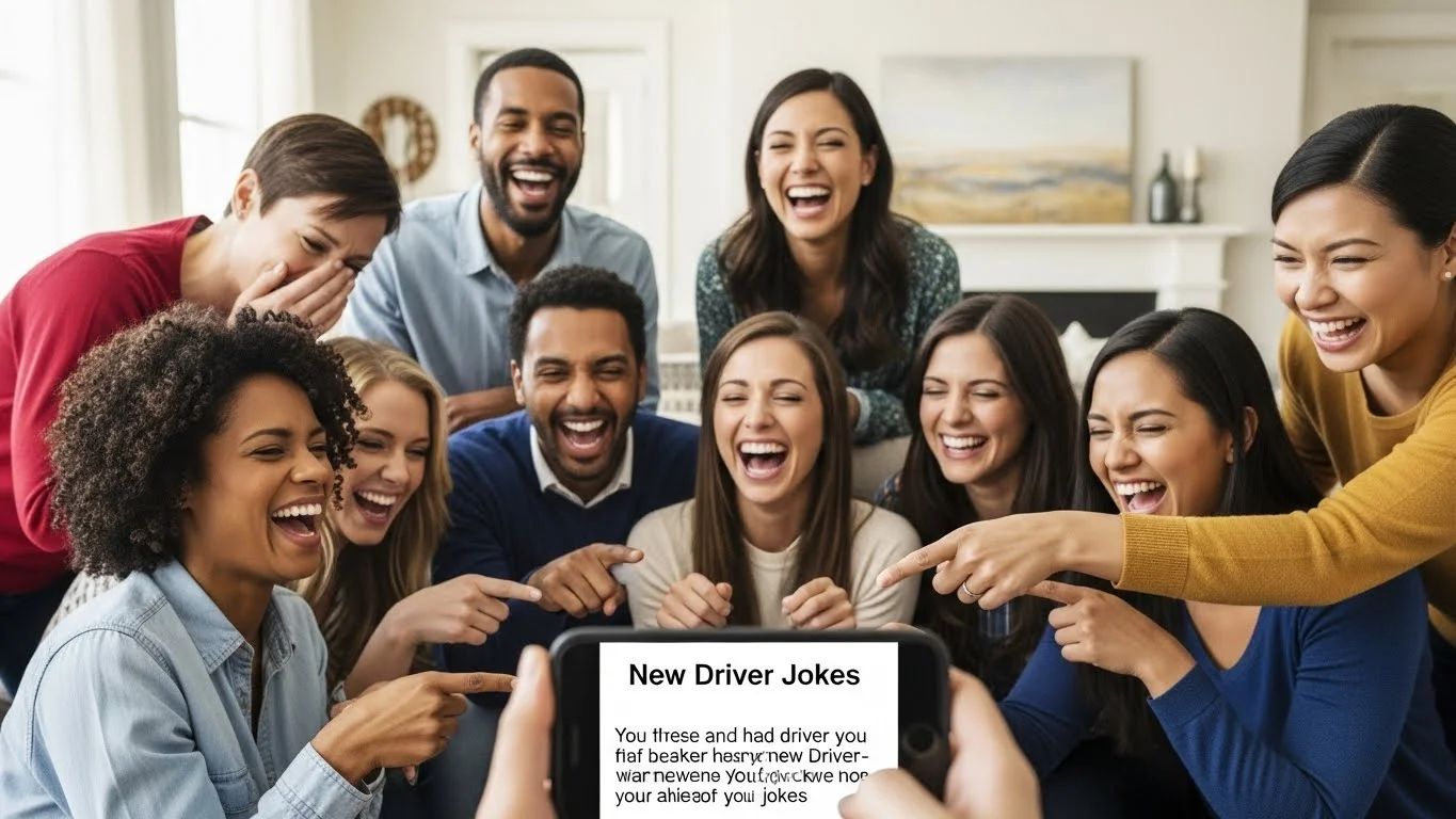 Witty New new driver jokes for Social Media