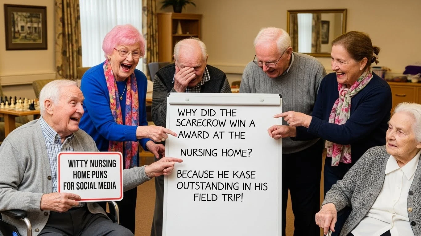 Witty Nursing Home Puns for Social Media