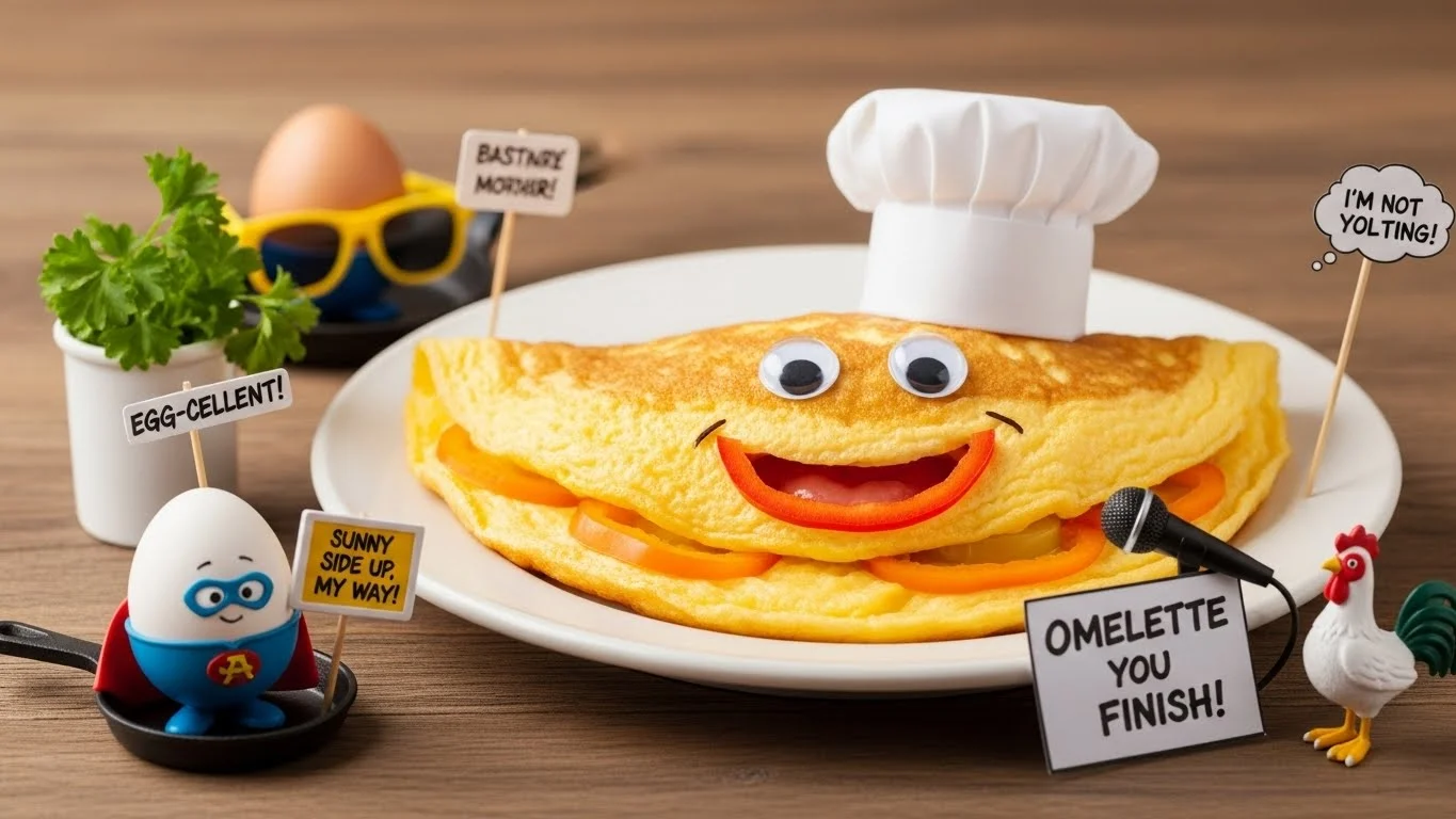 Witty Omelette Puns for Social Media
