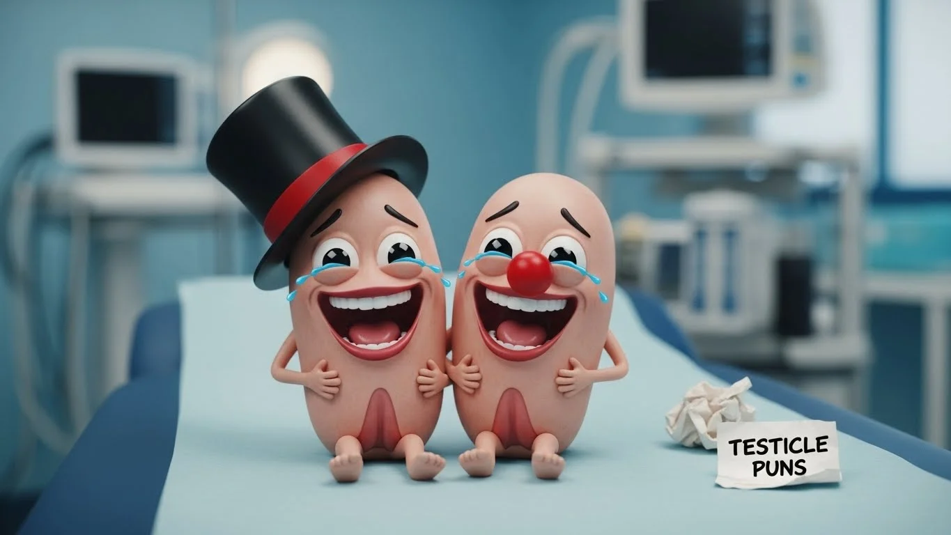 Witty Testicle Puns for Social Media