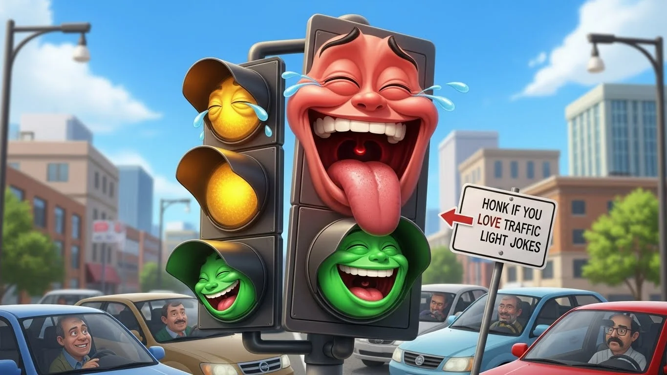 Witty Traffic traffic light jokes for Social Media