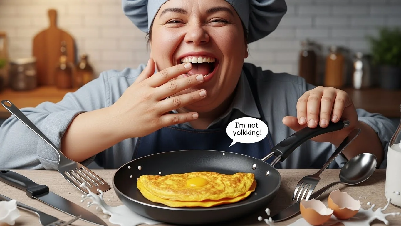 Witty omelette jokes for Social Media