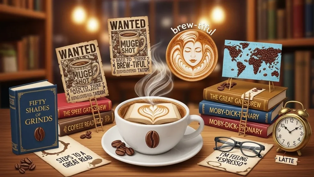 coffee and book puns