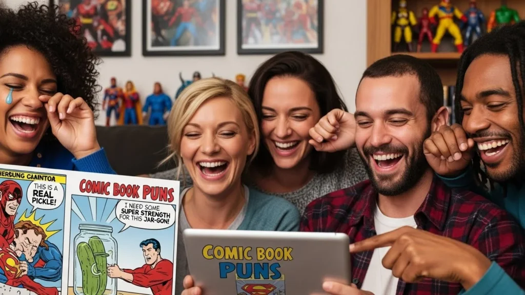comic book puns
