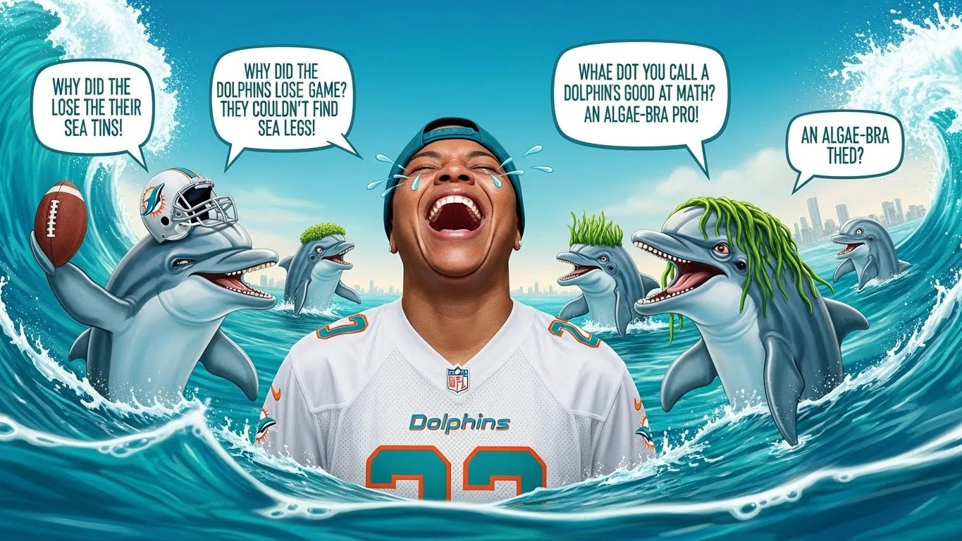 funny miami dolphins puns captions