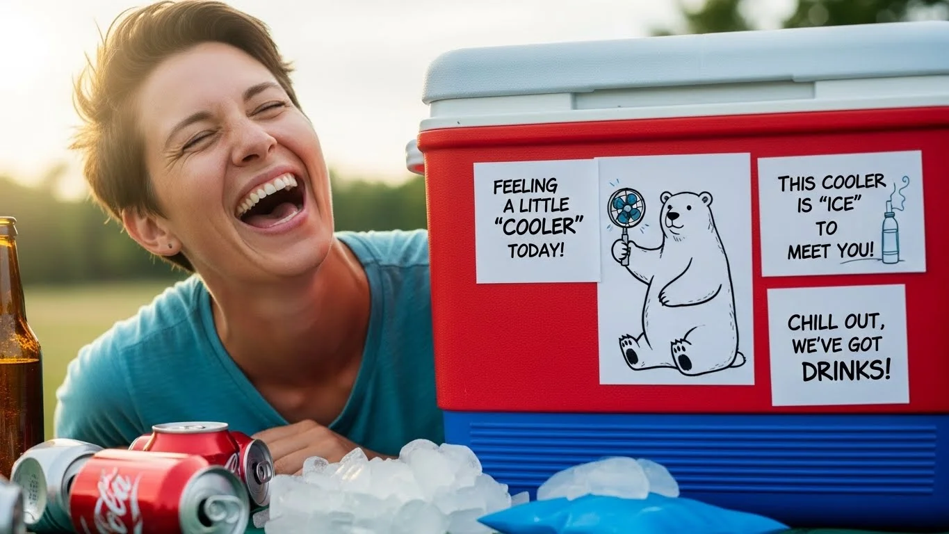 ❄️ Funny Cooler Puns Captions