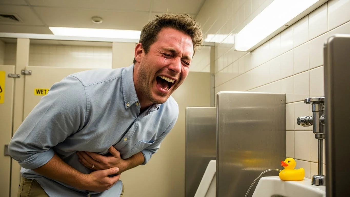 😂 Witty Pee joke for Social Media