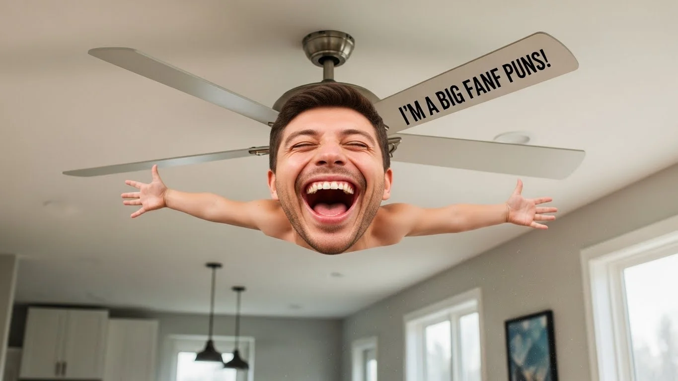 Clever ceiling fan puns for Instagram