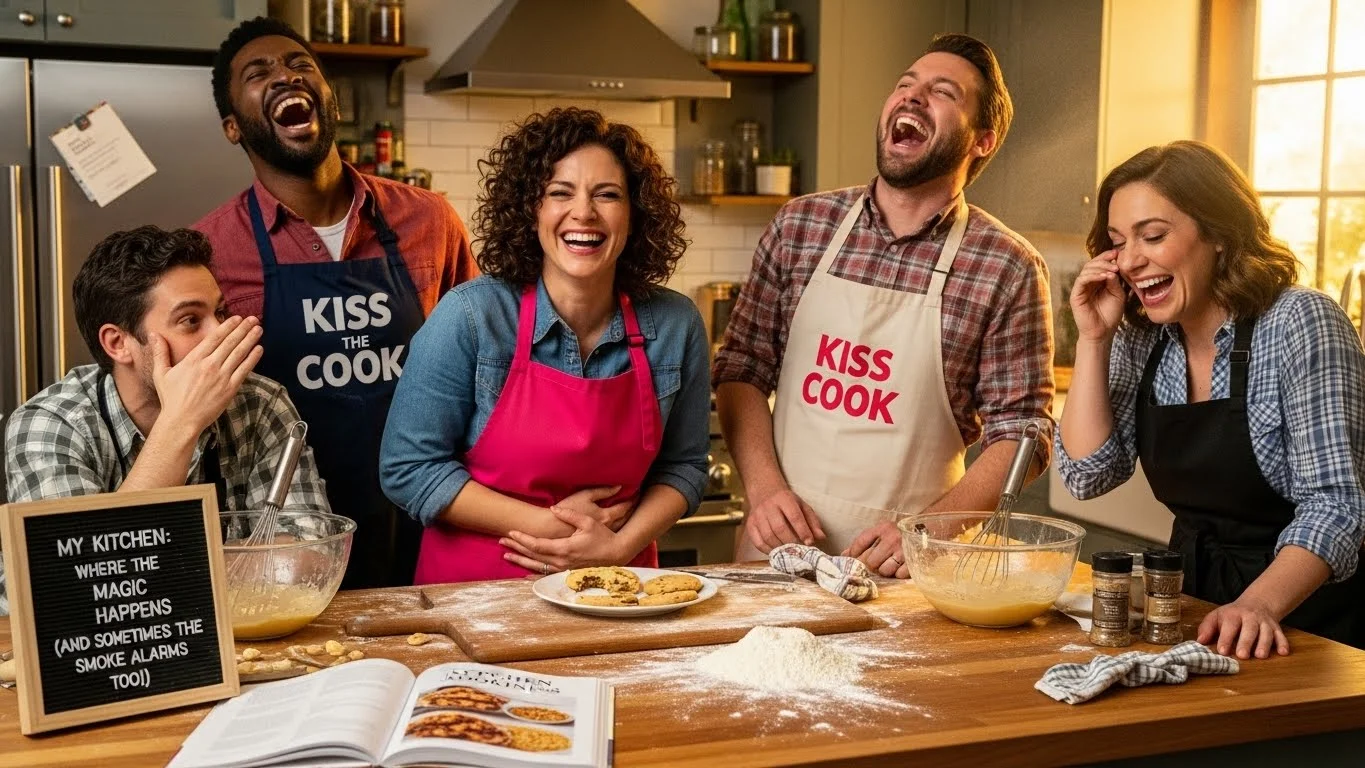 Clever kitchen jokes for Instagram