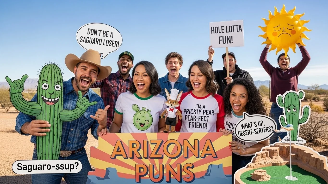 Funny Arizona Puns Captions