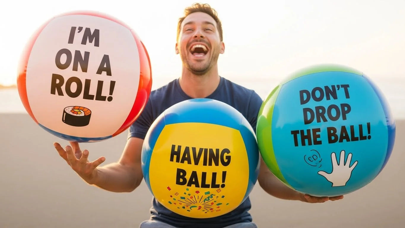 Funny Ball Puns Captions