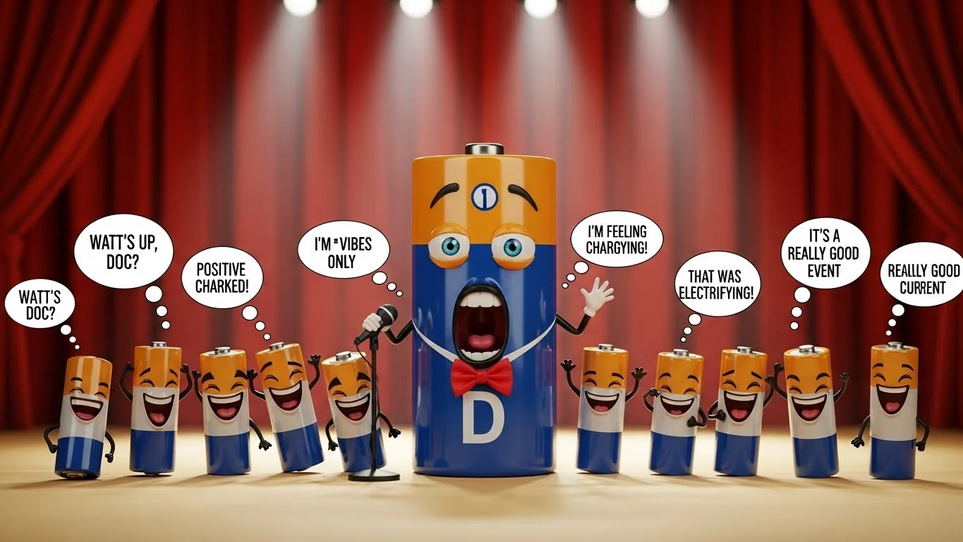 Funny Battery Puns Captions