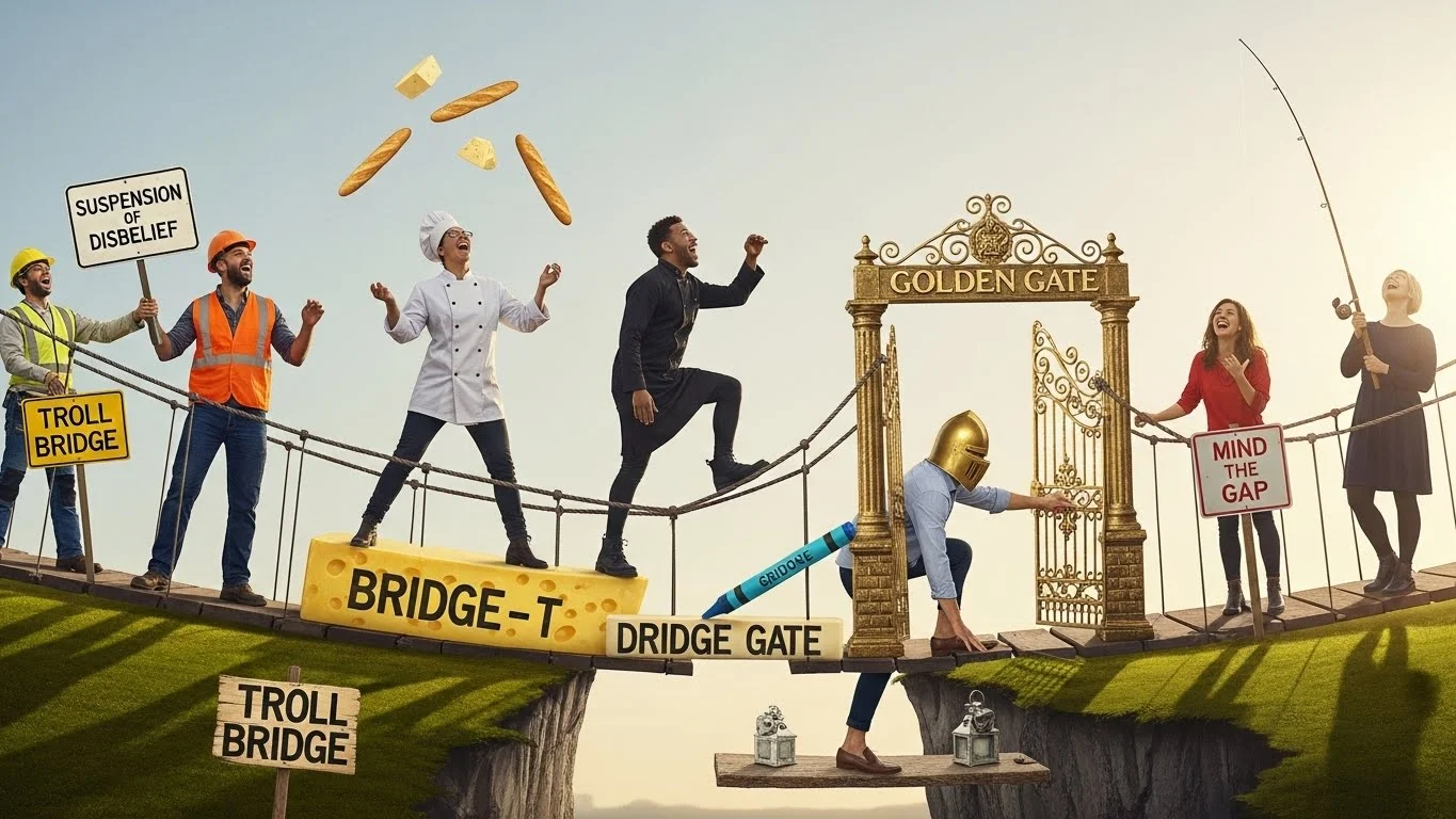 Funny Bridge Puns Captions