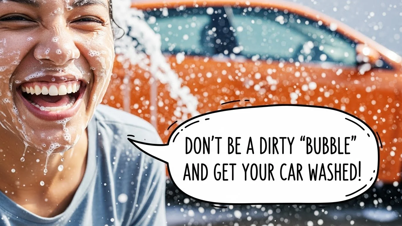Funny Car Wash Puns Captions