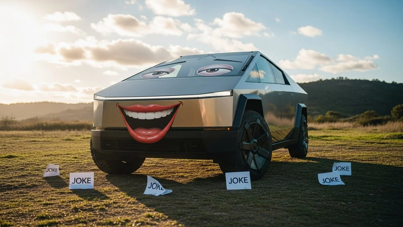 Funny Cybertruck Puns Captions